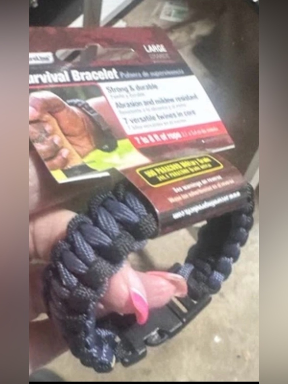 Large survival para cord  bracelet